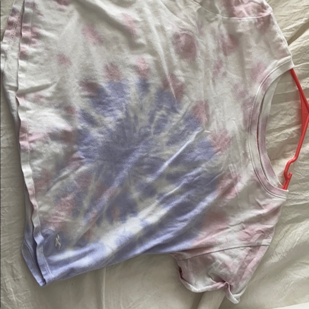 Pink and periwinkle tie dye